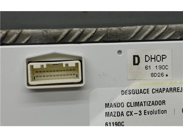 Блок управления климат-контролем 61190C, 61190C8D26 Mazda CX-3