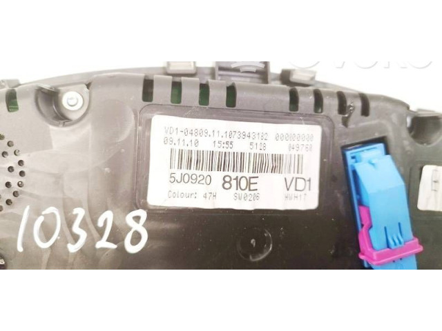 Панель приборов 5J0920810E, 5J0920810E Skoda Fabia Mk2 (5J)