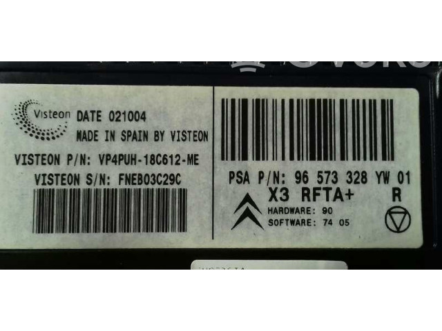 Блок управления климат-контролем 96573328 Citroen C5