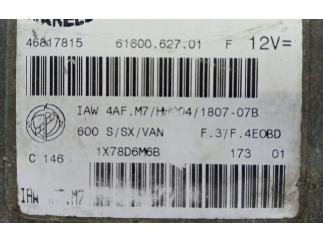 Блок управления двигателя 46817815 Fiat Seicento/600