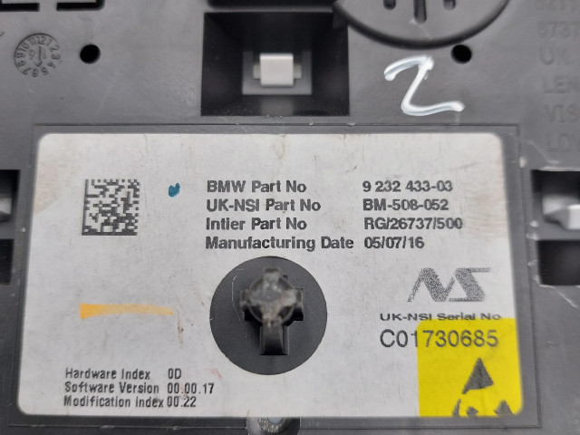 Přístrojová deska  Mini Paceman (R61) 2014 9232433  