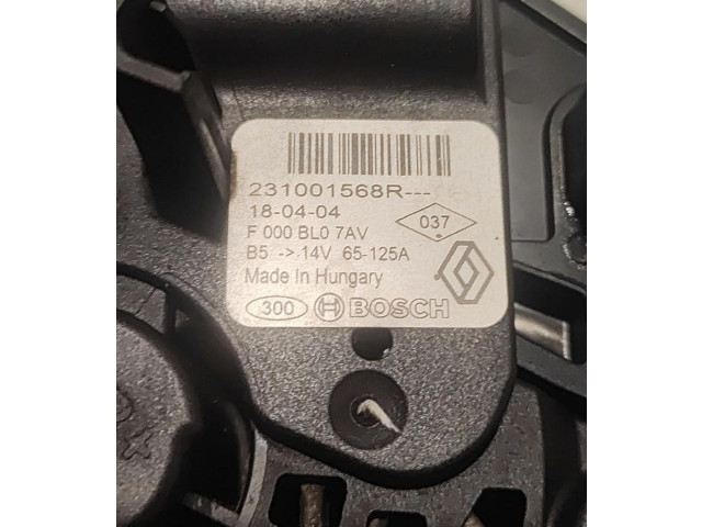 Генератор 231001568R, BOSCH   Dacia Dokker      