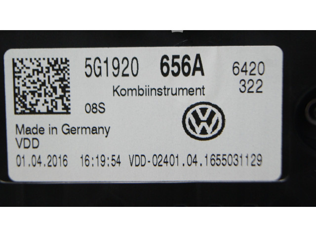 Панель приборов 5G1920656A, 5G1920656A Volkswagen Golf VII