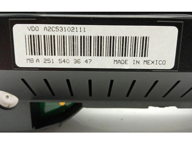 Панель приборов A2515403647 Mercedes-Benz ML W164