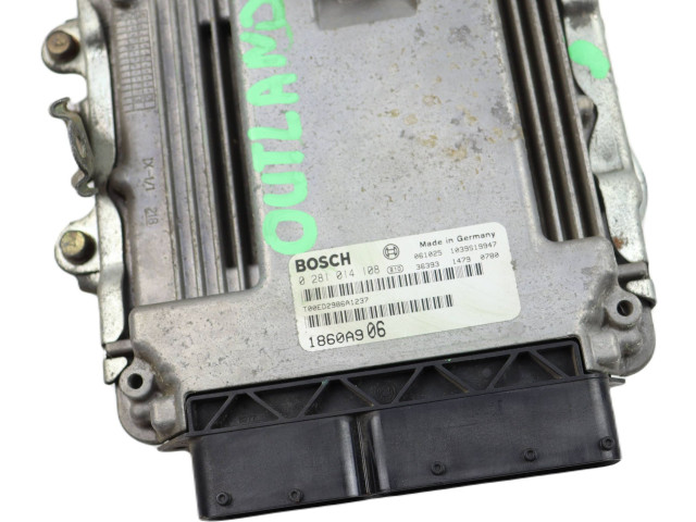 Блок управления двигателя 1860A906, 0281014108 Mitsubishi Outlander