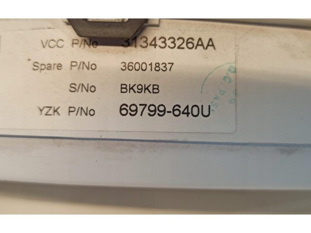 Спидометр (приборный щиток) 31343326AA   Volvo S80