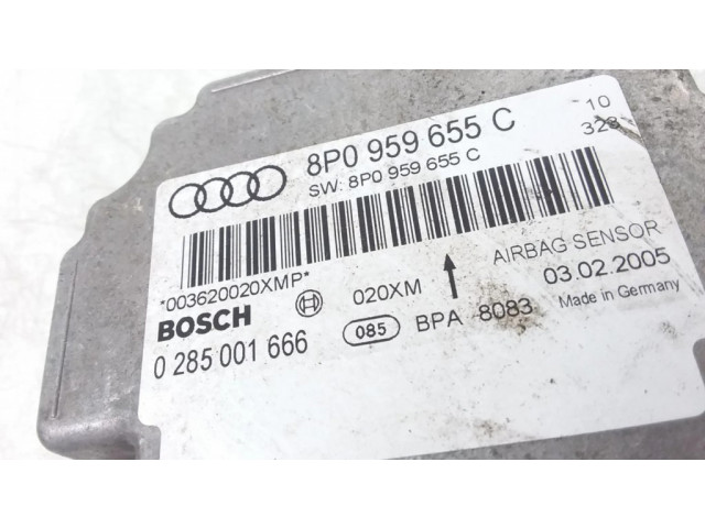Блок подушек безопасности 8P0959655C, 0285001666 Audi A3 S3 A3 Sportback 8P