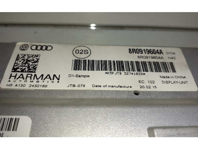 Дисплей 8R0919604A, HSA1302430169 Audi A4 Allroad