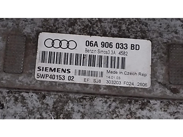 Блок управления двигателя 06A906033BD, 5WP4015302 Audi A3 S3 8P