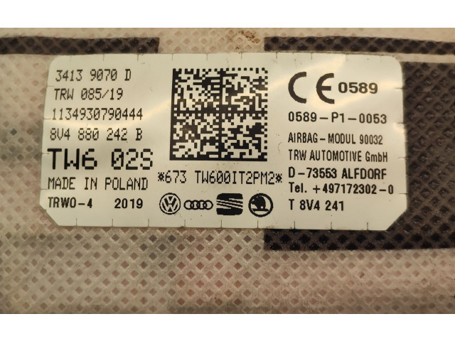 Подушка безопасности в сиденье 8V4880242B   Audi A3 S3 8V
