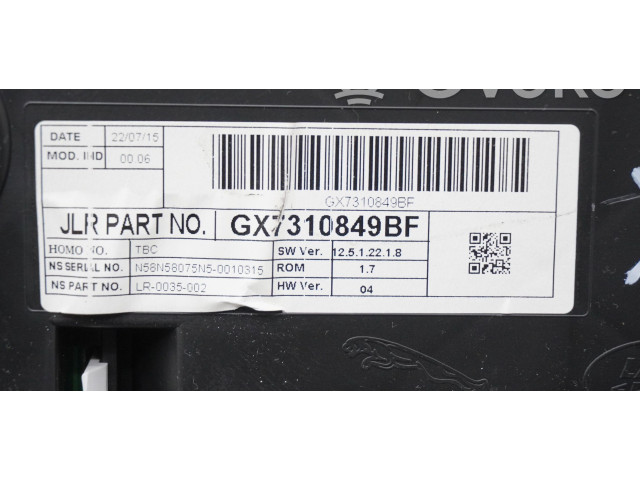 Панель приборов GX7310849BF, GX7310849BF Jaguar XE