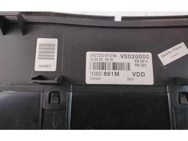 Панель приборов 5M0920870EX, 5M0920870EX Volkswagen Golf Plus