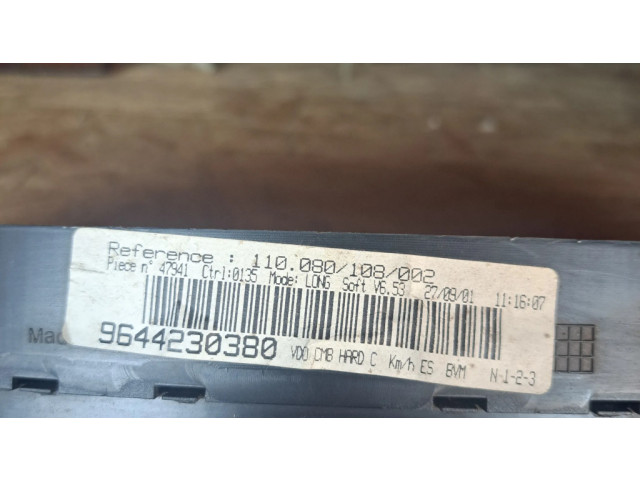 Přístrojová deska Peugeot 406 1999 9644230380, 110080108002