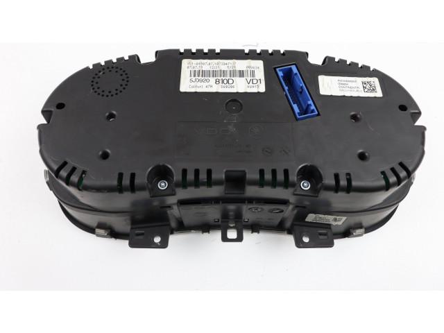Панель приборов 5J0920810D Skoda Fabia Mk2 (5J)