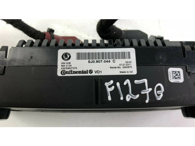 Блок управления климат-контролем 5J0907044C, F1270   Skoda Fabia Mk2 (5J)