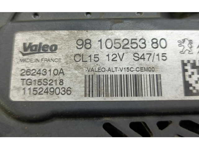 Генератор 9810525380 Citroen Berlingo