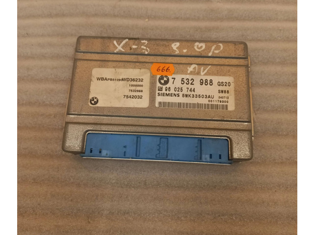 Блок управления коробкой передач 7532988, 96025744 BMW X3 E83