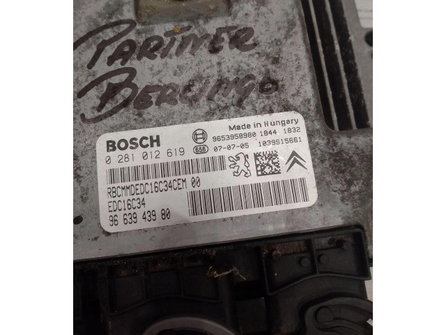 Řídící jednotka 9663943980   Citroen Berlingo 1999