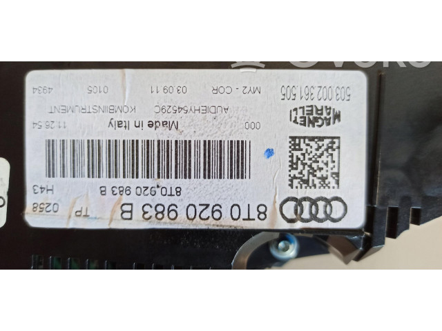 Přístrojová deska Audi A5 2019 8T0920983B