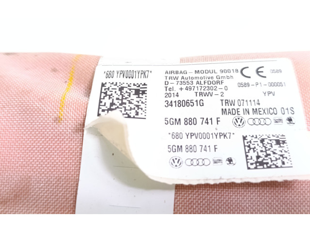 Боковая подушка безопасности 5GM880741F, 5GM880741   Volkswagen Golf VII