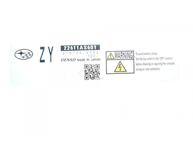 Блок управления двигателя 275700-0102, 22611AS601   Subaru Forester SH