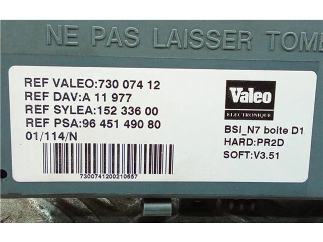 Ящик предохранителей (комплект) 9645149080, 9645149080 Citroen Xsara