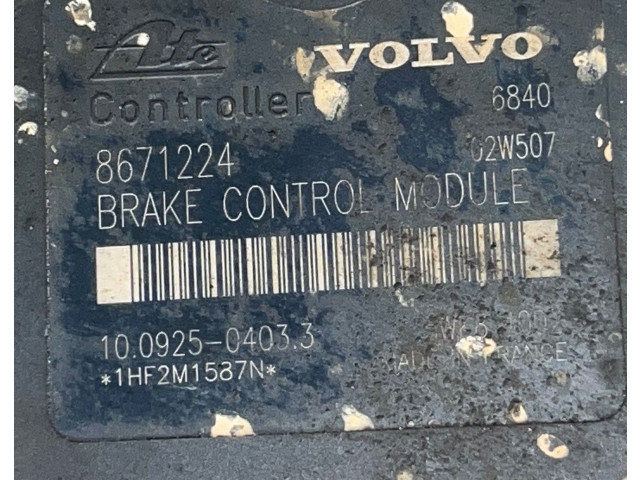 Блок АБС 8671224, 1HF2M1587N   Volvo  XC90  2003 - 2006 года