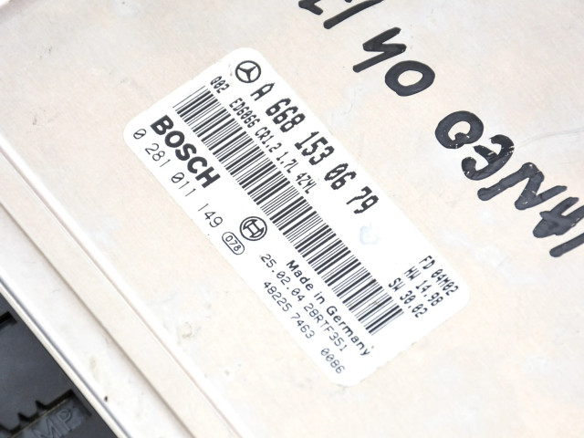 Řídící jednotka A6681530679 Mercedes-Benz Vaneo W414 2002