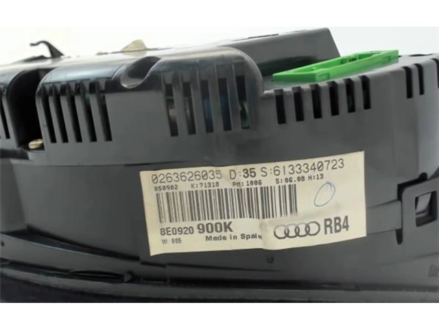 Панель приборов 8E092990E, 02636260   Audi A4 S4 B8 8K       
