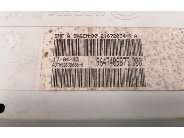 Дисплей 9647409877 Citroen C5