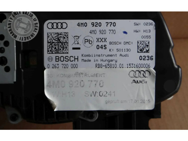 Přístrojová deska Audi Q7 4M 2015 4M0920770