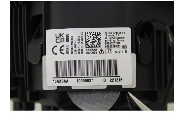 Подушка безопасности водителя 98255207ZD   Peugeot 2008 II