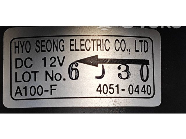 Вентилятор печки 40510440, A100F SsangYong Actyon