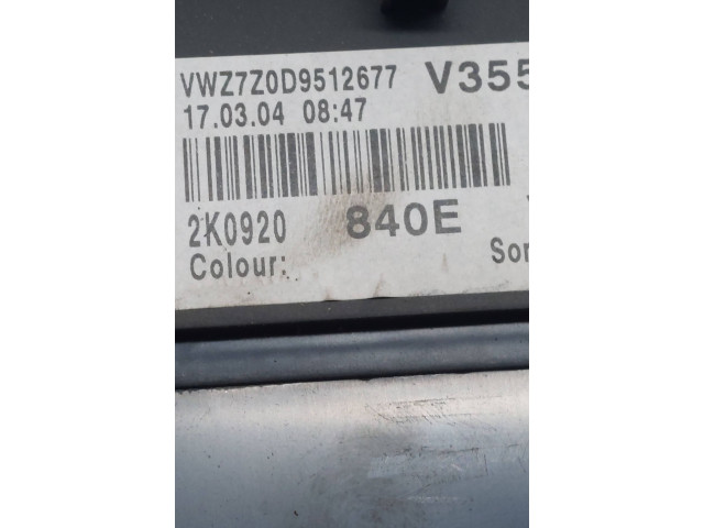 Панель приборов 2K0920840E Volkswagen Caddy