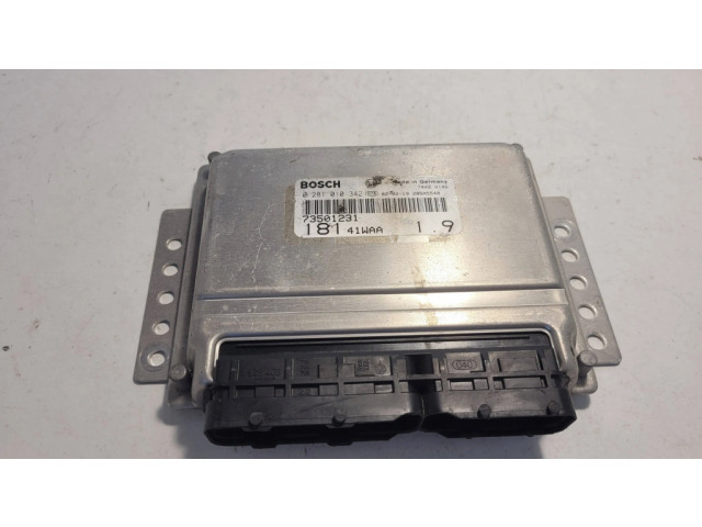Блок управления двигателя 0281010342, 73501231 Fiat Marea