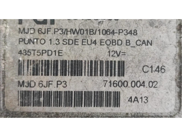 Řídící jednotka 46774357NPL, 188A9000 Fiat Punto (188) 2005