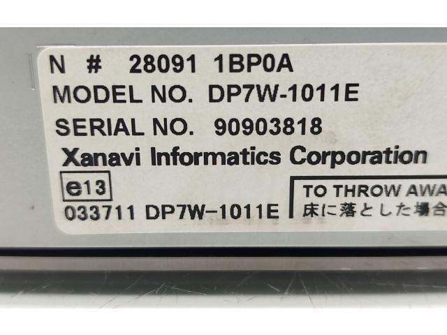 Дисплей    280911BP0A   Nissan Murano Z51