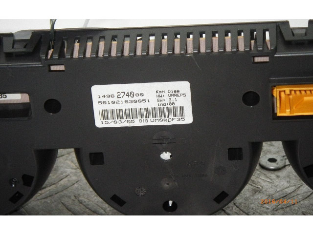 Панель приборов    Citroen C8       