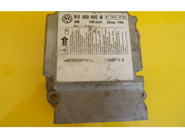 Блок подушек безопасности 1K0909605M, 5WK43411 Skoda Octavia Mk2 (1Z)