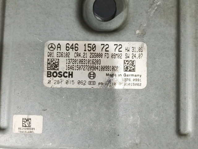 Řídící jednotka A6461507272, 0281015062 Mercedes-Benz Vito Viano W639 2009