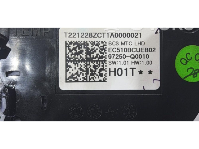 Блок управления климат-контролем 97250Q0010TT6, 97250Q0010   Hyundai Bayon