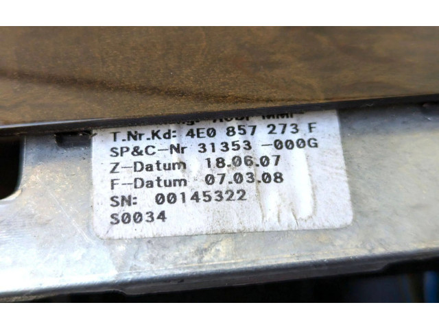 Дисплей    4E0857273F   Audi A8 S8 D3 4E