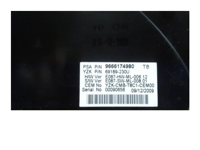 Панель приборов 9810462780, 9810462780   Peugeot 5008       