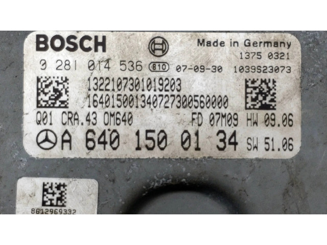 Řídící jednotka A6401500134, 0281014536 Mercedes-Benz B W245 2007