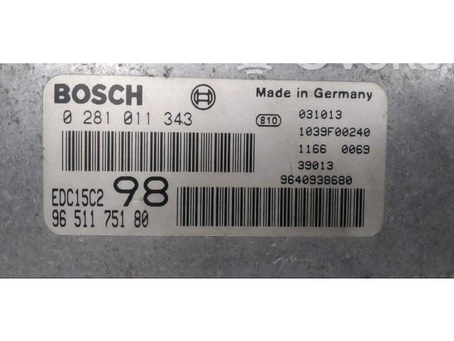 Řídící jednotka 9651175180 Fiat Scudo