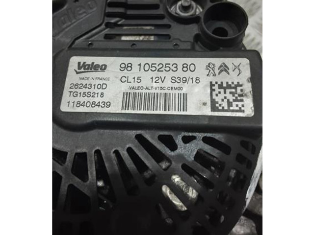 Генератор 9810525380, TG15S218   Peugeot Partner III      