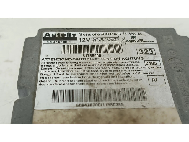 Блок подушек безопасности 51755095 Fiat Linea