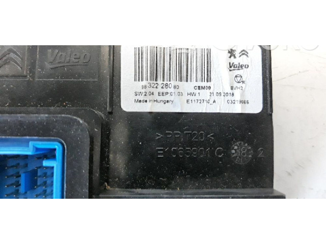 Блок управления 9832228080 Citroen Berlingo