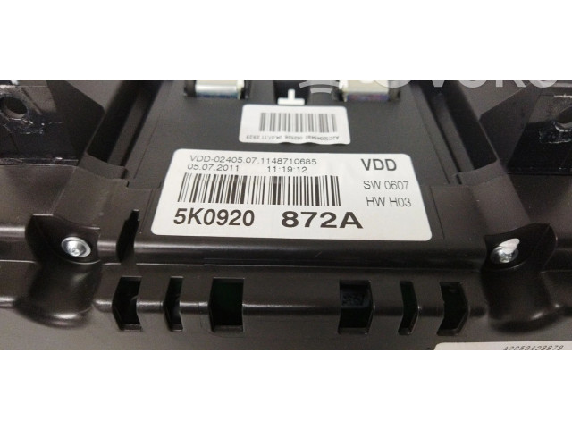 Панель приборов 5K0920872A, ECORDP Volkswagen Golf VI