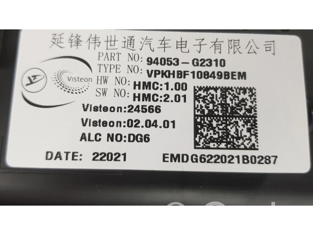 Přístrojová deska  Hyundai Ioniq 2022 94053G2310  